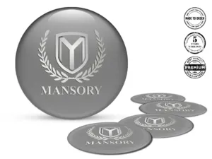 Mansory Radaufkleber Version Gewölbte Harzlabels